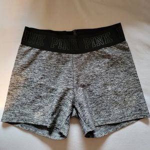 PINK By Victoria's Secret Gray Athletic Shorts With Black Waist Band